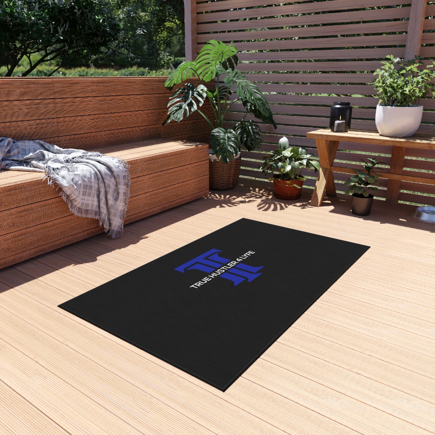 True Hustler 4 Lyfe All-Star Outdoor Entertainment Rug