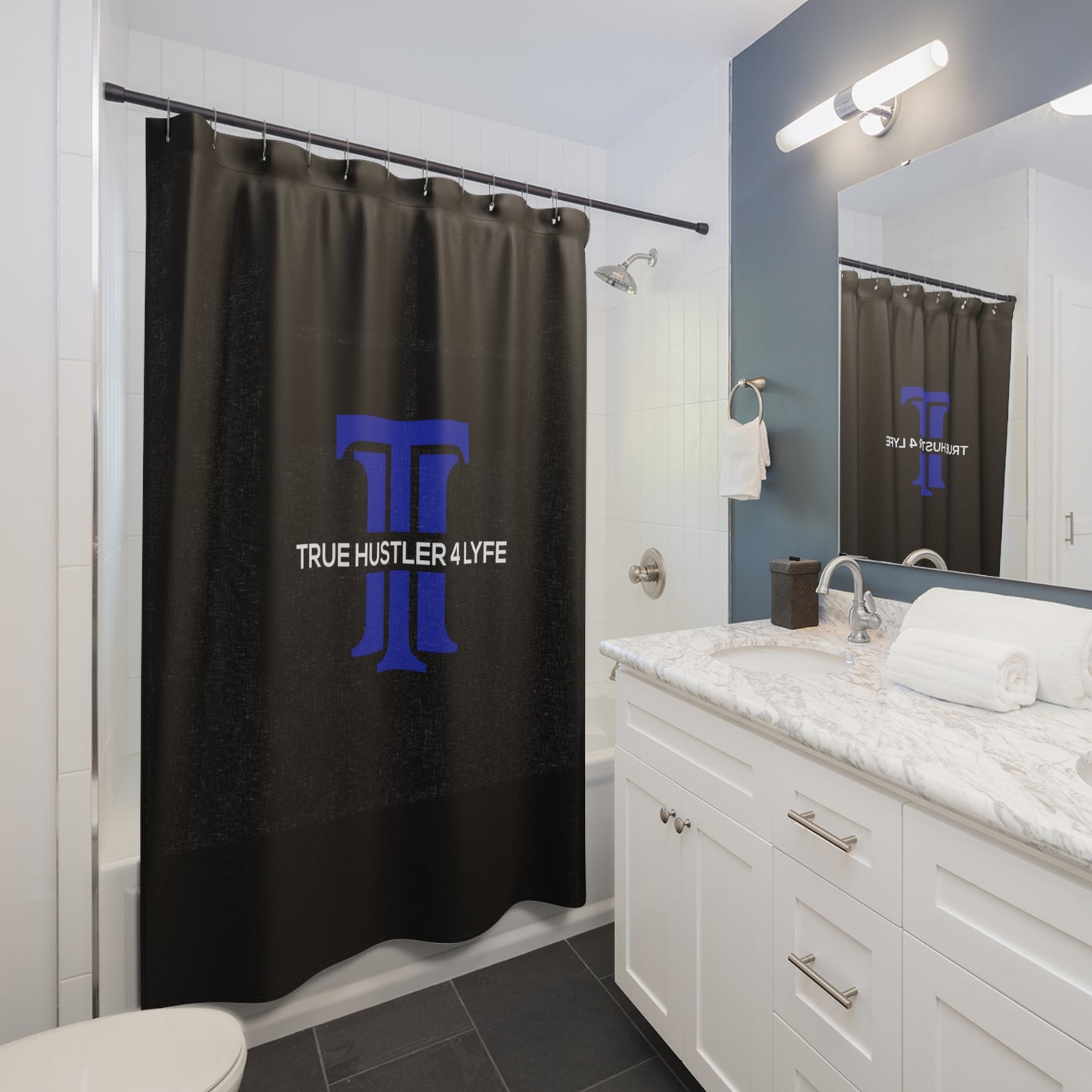 True Hustler 4 Lyfe Visionary Shower Curtain