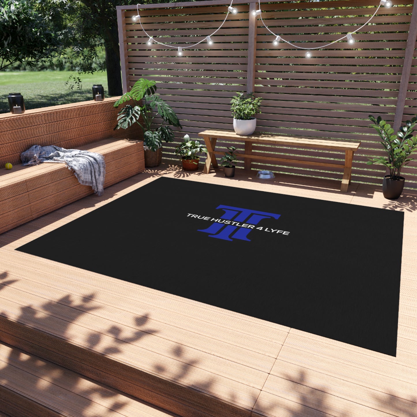 True Hustler 4 Lyfe All-Star Outdoor Entertainment Rug