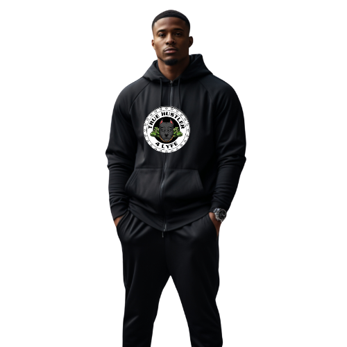 TH4L Grind Hoodie – Black Pullover Fleece Hooded Sweatshirt