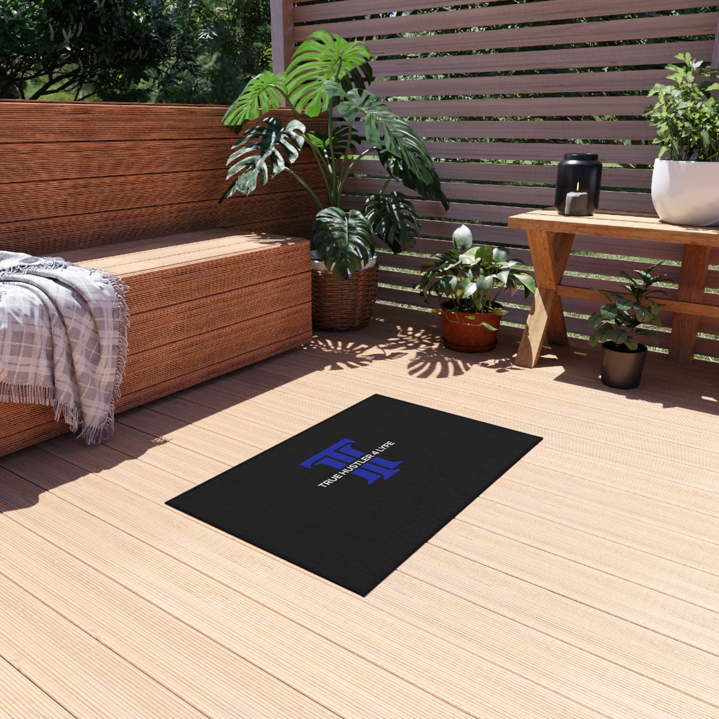 True Hustler 4 Lyfe All-Star Outdoor Entertainment Rug