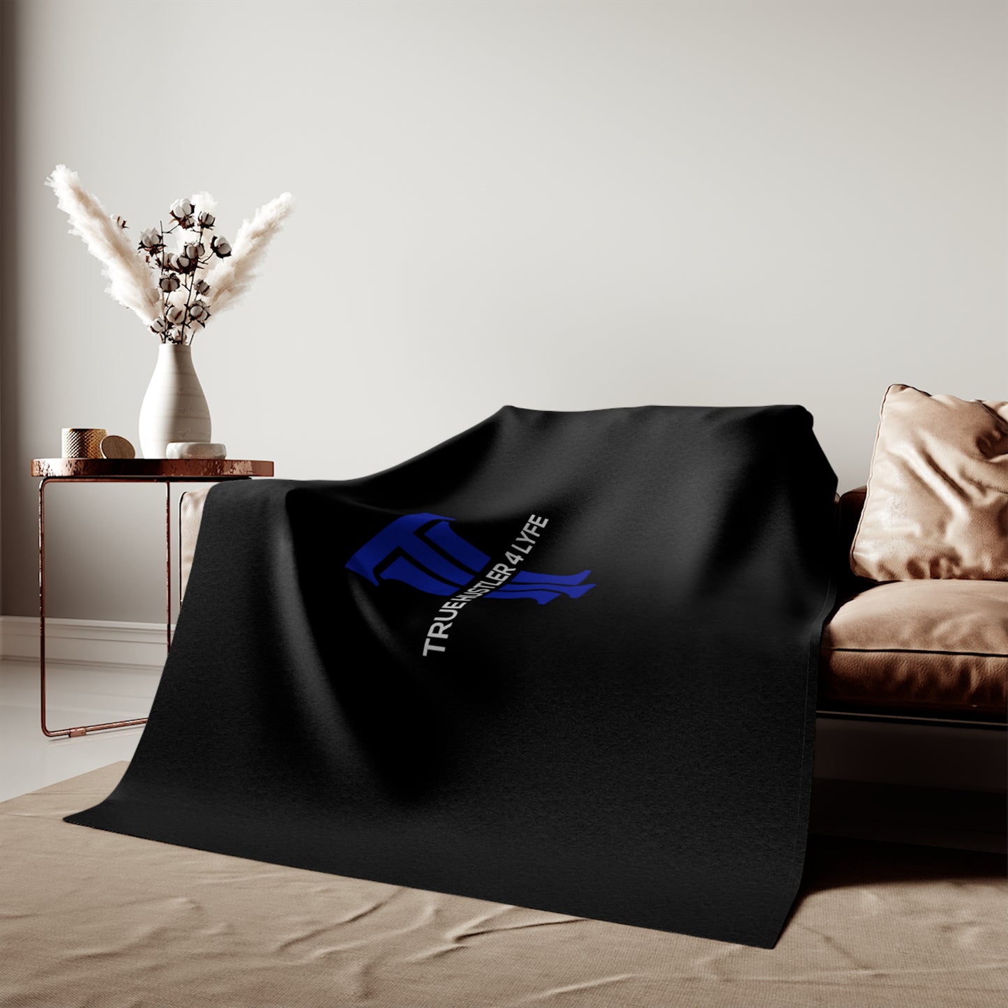 True Hustler 4 Lyfe Cozy Entrepreneurial Sweatshirt Blanket