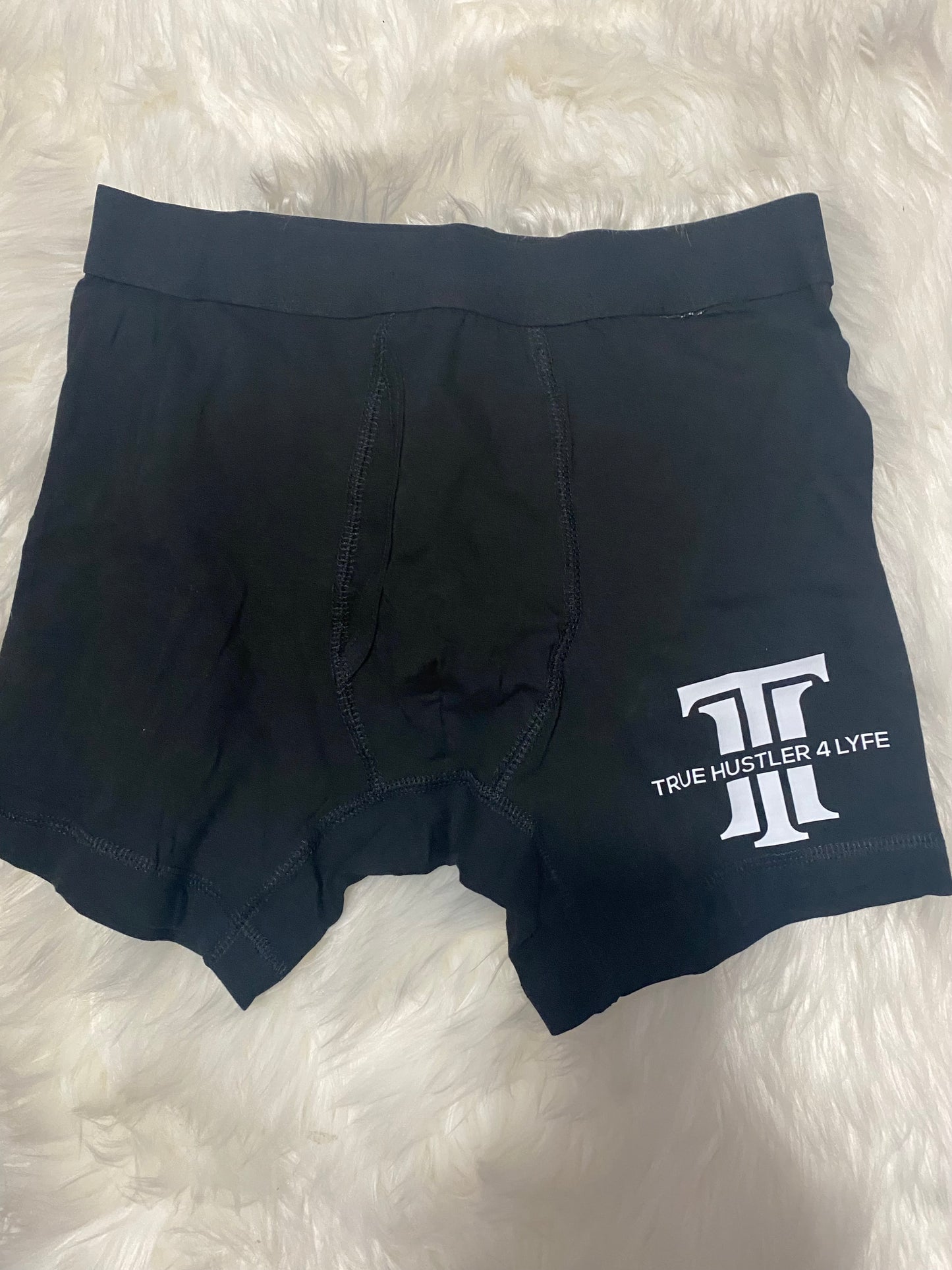 Luxury 2-Piece Men's Black Boxer Brief and Tank Set with White Logo