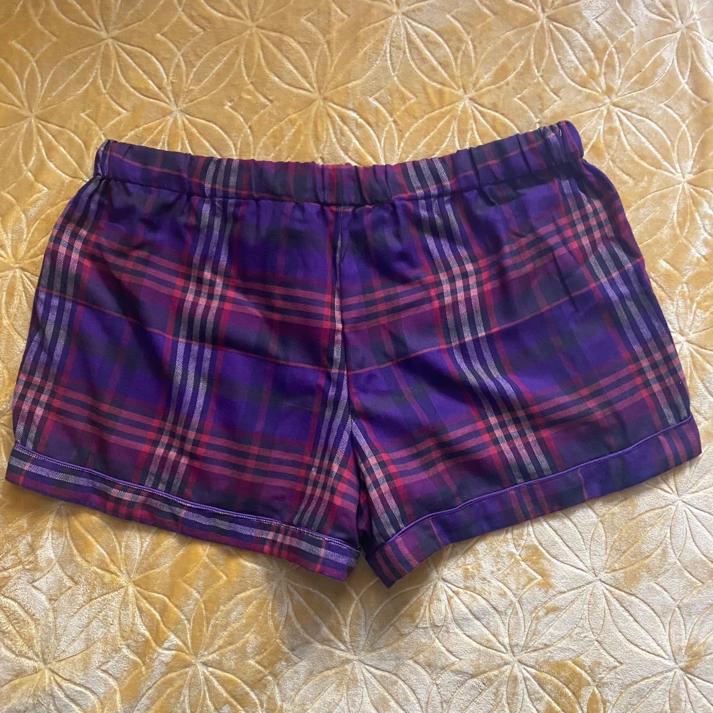 Women's Multicolor Luxury Pajama Shorts with Gold True Hustler 4 Lyfe Logo | Premium Quality