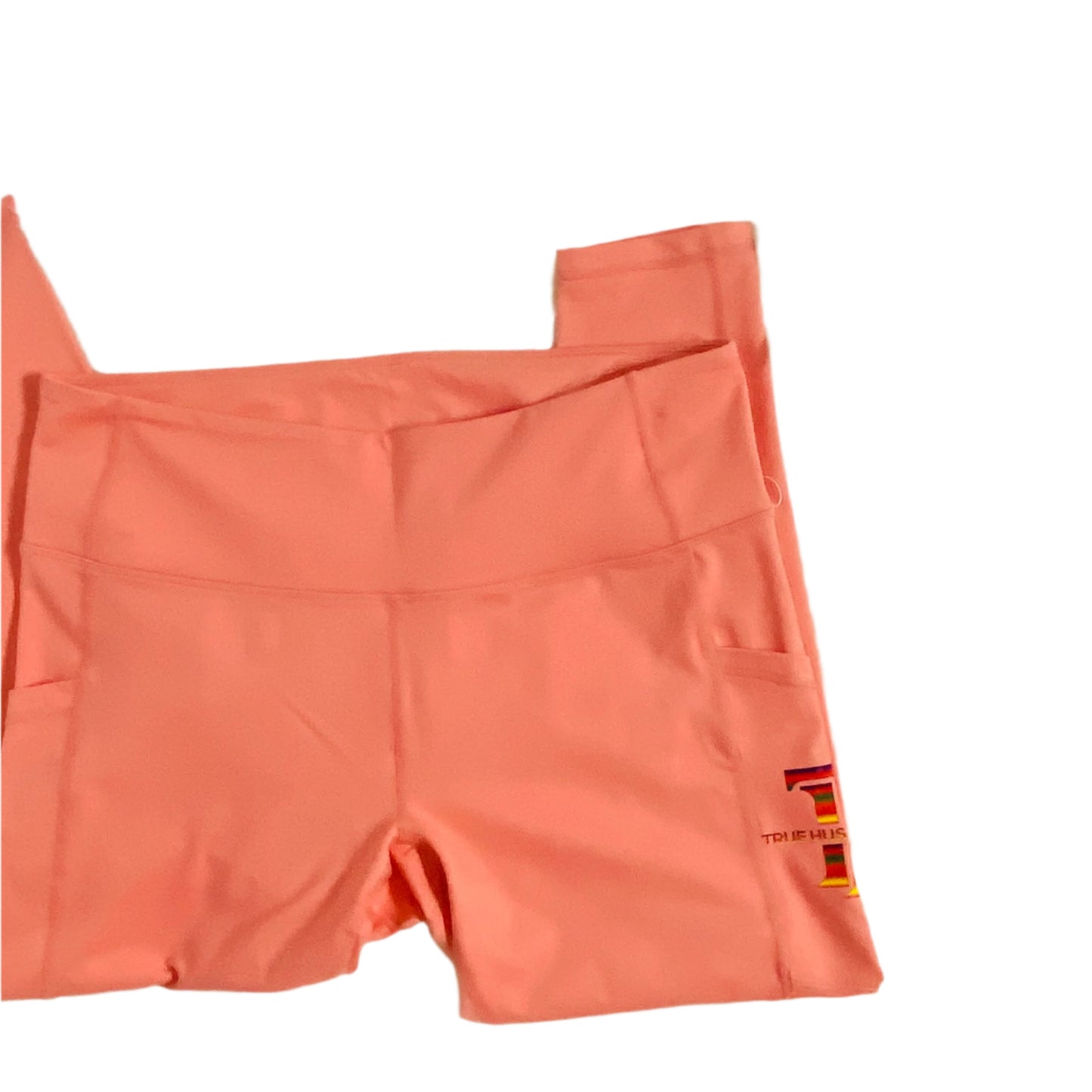 Dawn Glow High-Waist Leggings – Radiant Coral Sunrise