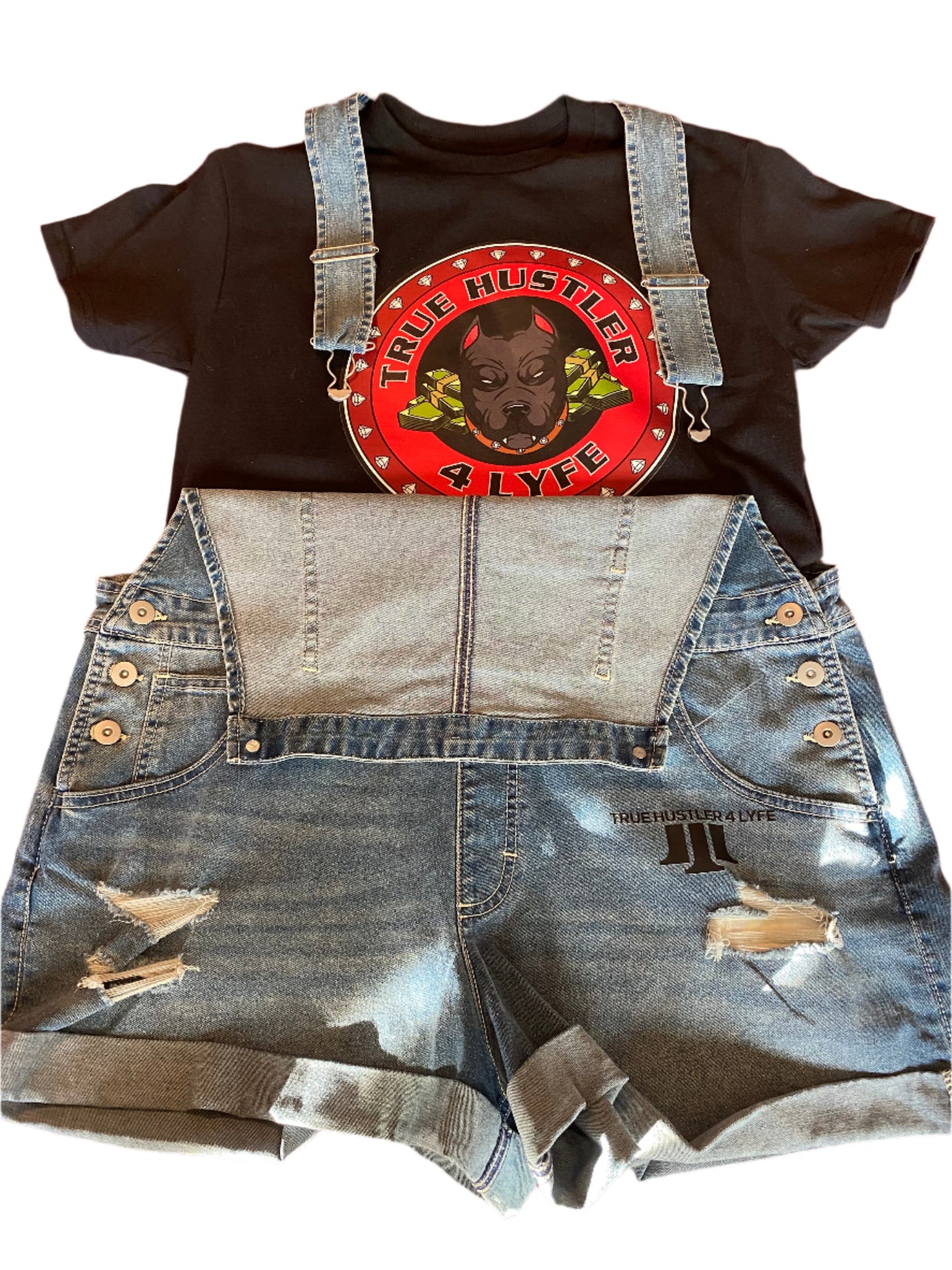 Title: Retro Chic TH4L Lightwash 80's Shortalls- Size 15-17 Juniors
