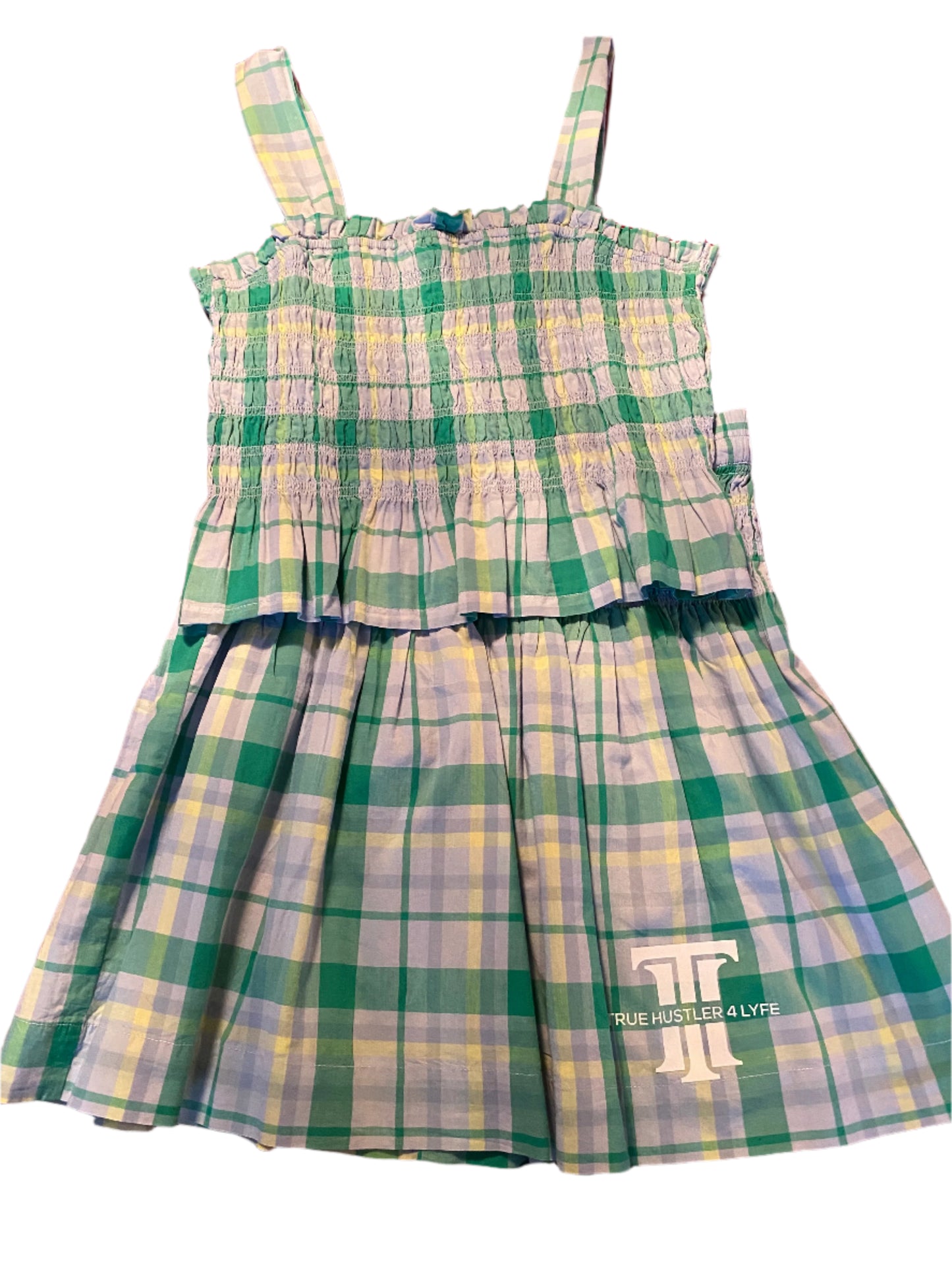 Chic Elegance - TH4L Plaid 2 Piece Skirt Set