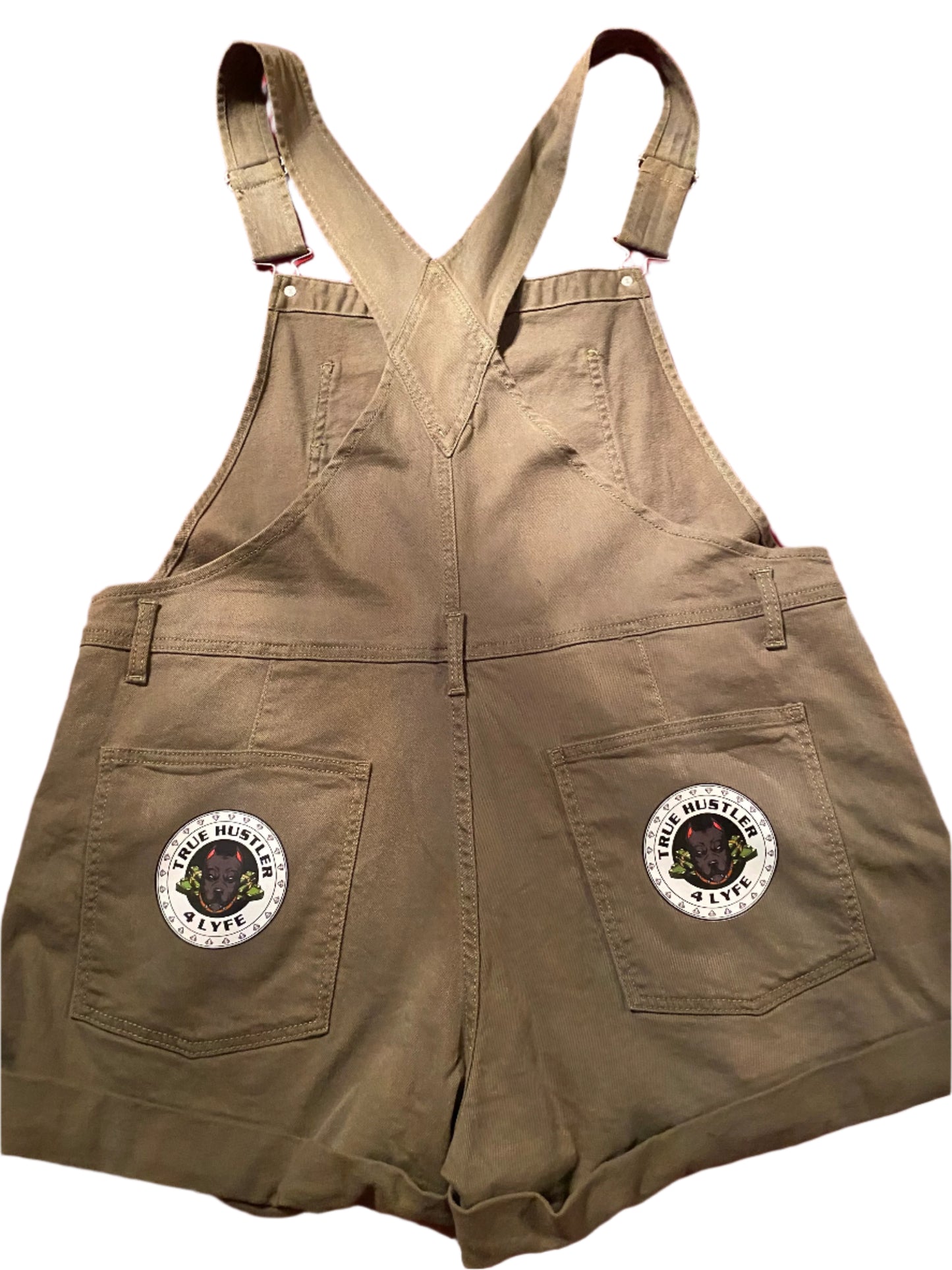 Urban Chic - TH4L Military Green Shortalls with White Logo
