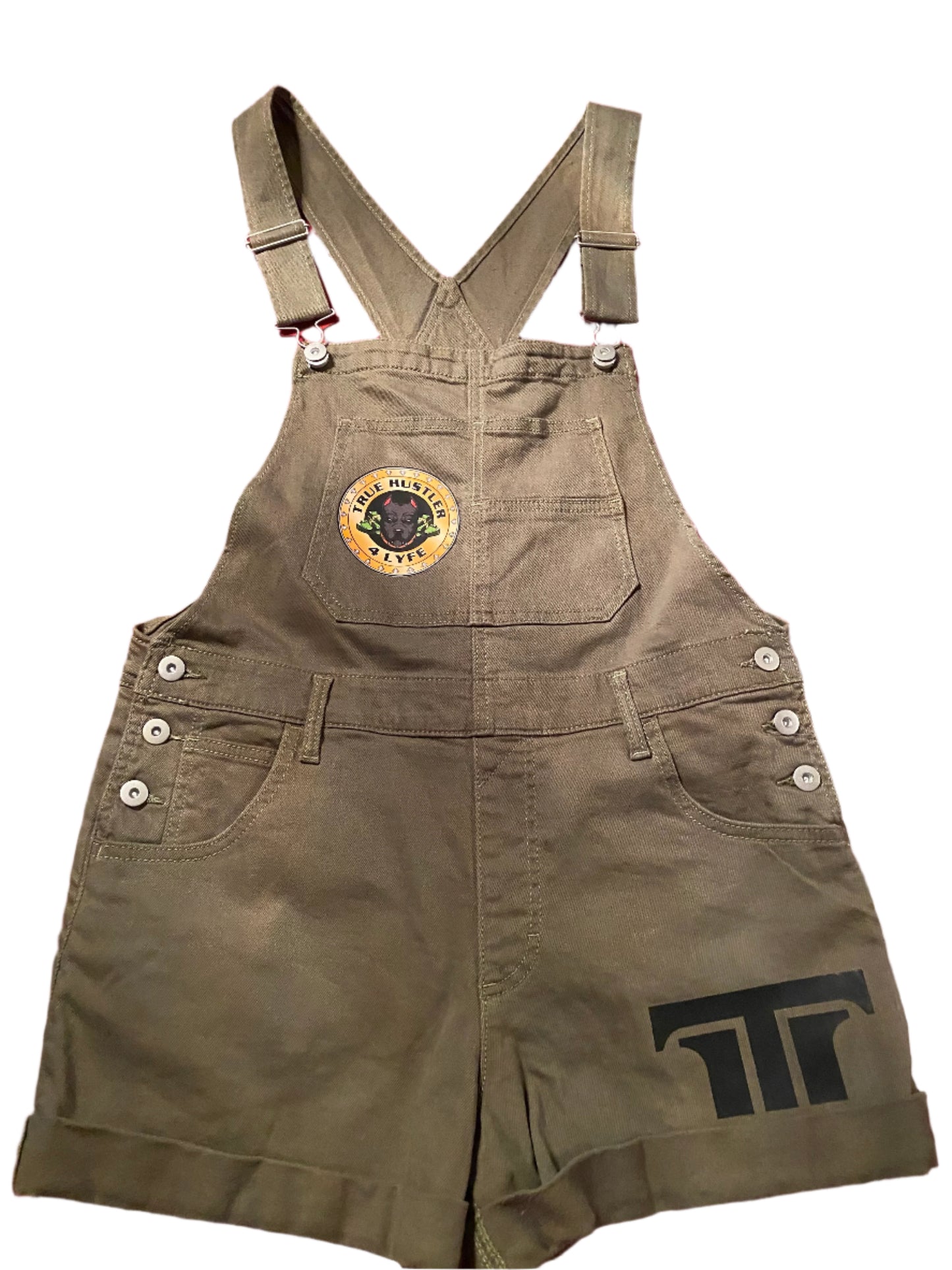 Commanding Style - TH4L Military Green Shortalls with Gold Logo
