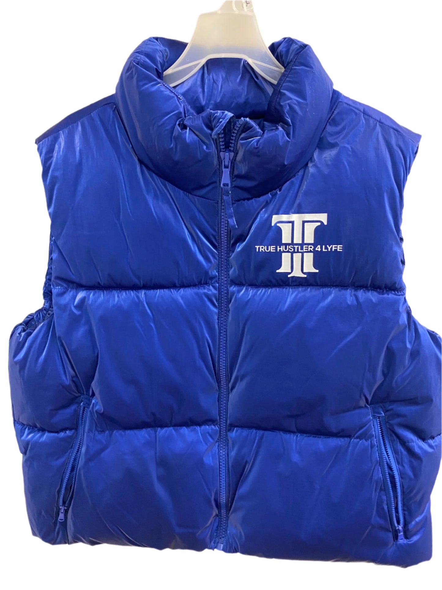 TH4L- Women's Puffer Vest: Elevate Your Style-Royal Blue