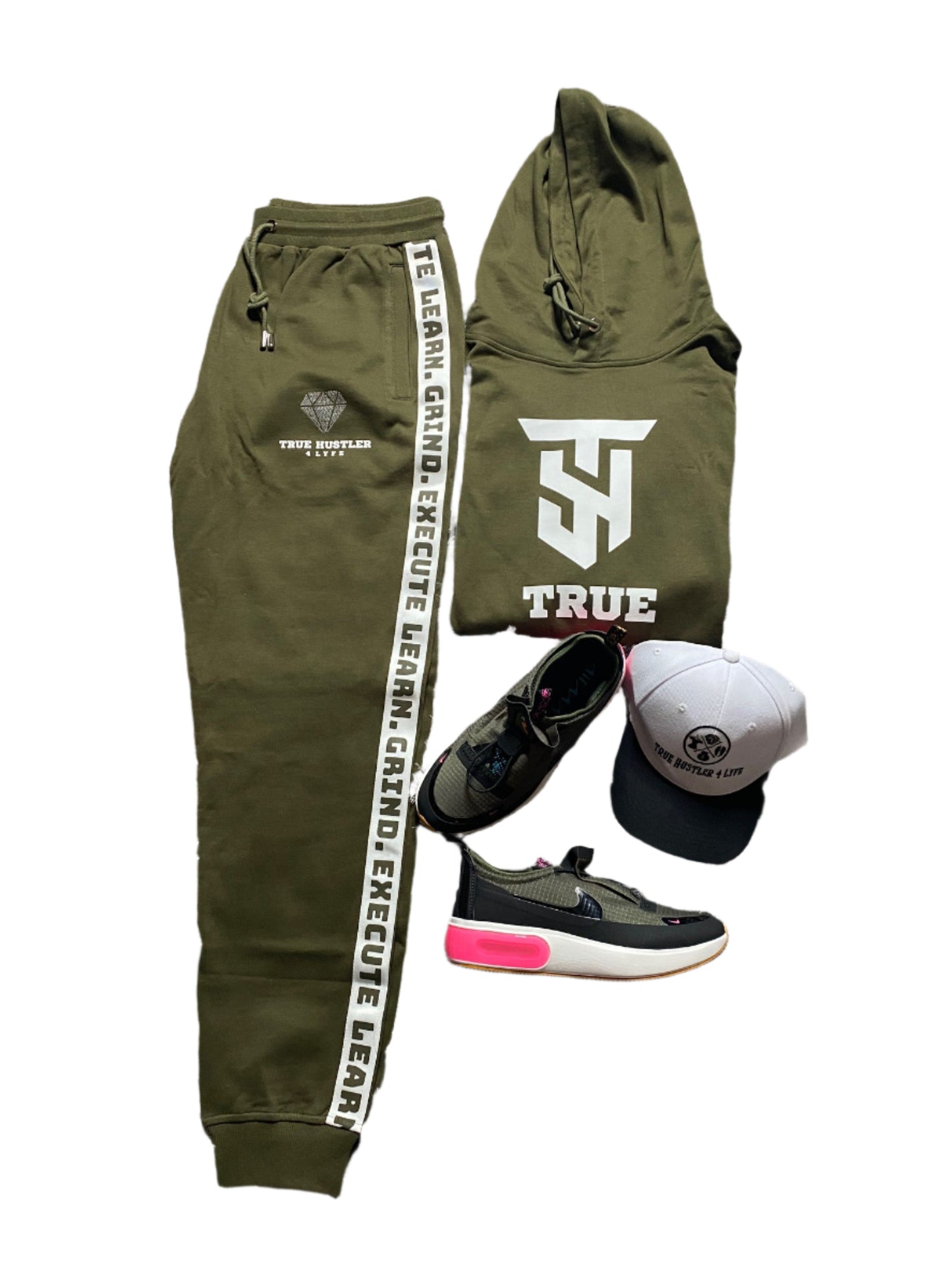 Hustler’s Luxe Rhinestone Stripe Tracksuit
