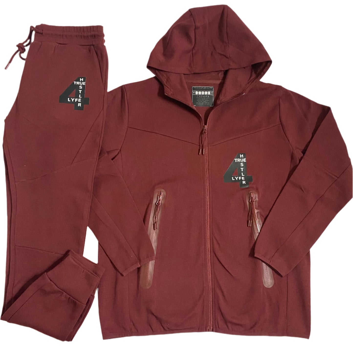 True Hustler 4 Lyfe "Street Vibes" 2-Piece Jogging Suit