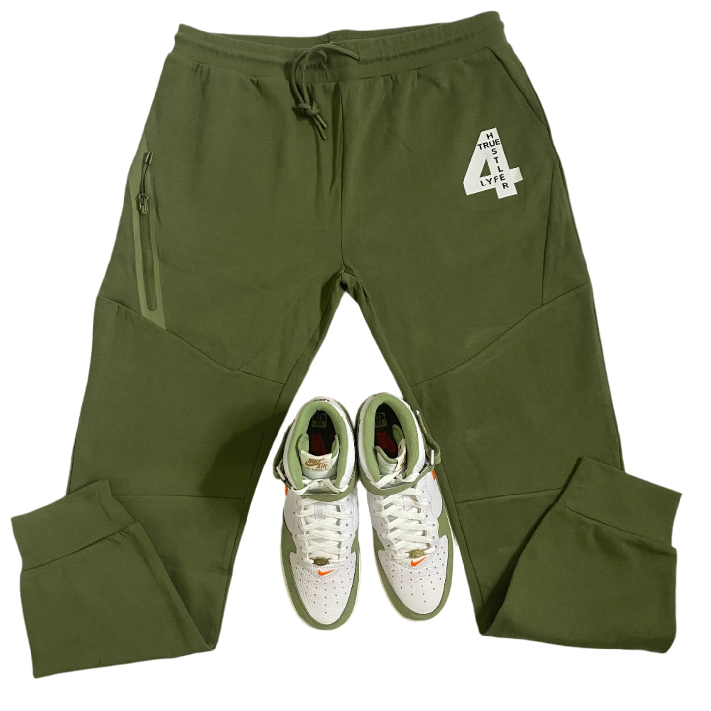 Olive Green Unisex Tech Tracksuit – "What's 4 U is 4 U!"