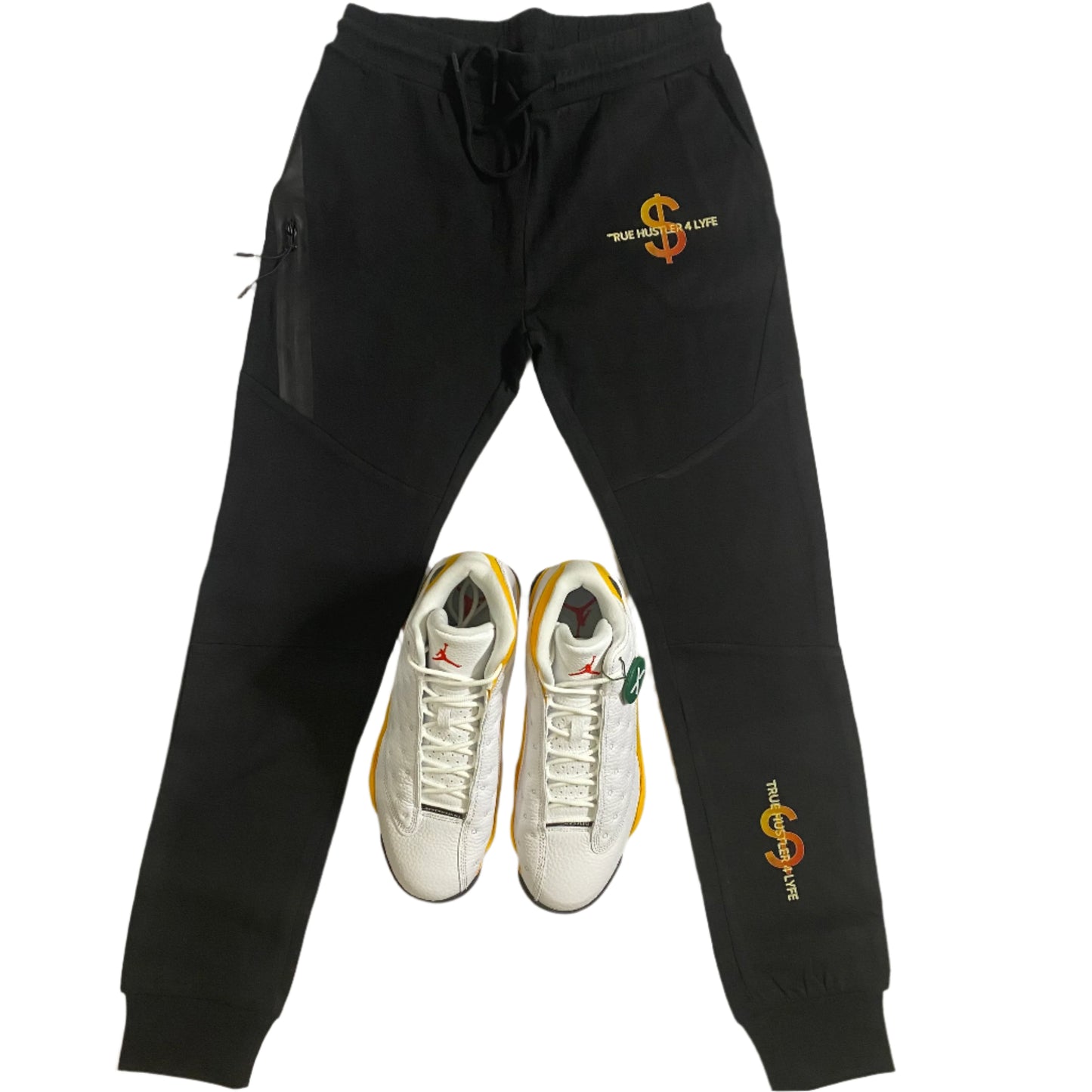 True Hustler 4 Lyfe "Executive" Black 2-Piece Jogging Suit