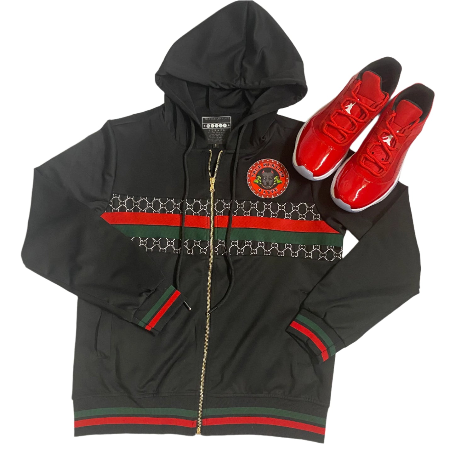 Black Luxury 2-Piece Jogging Suit