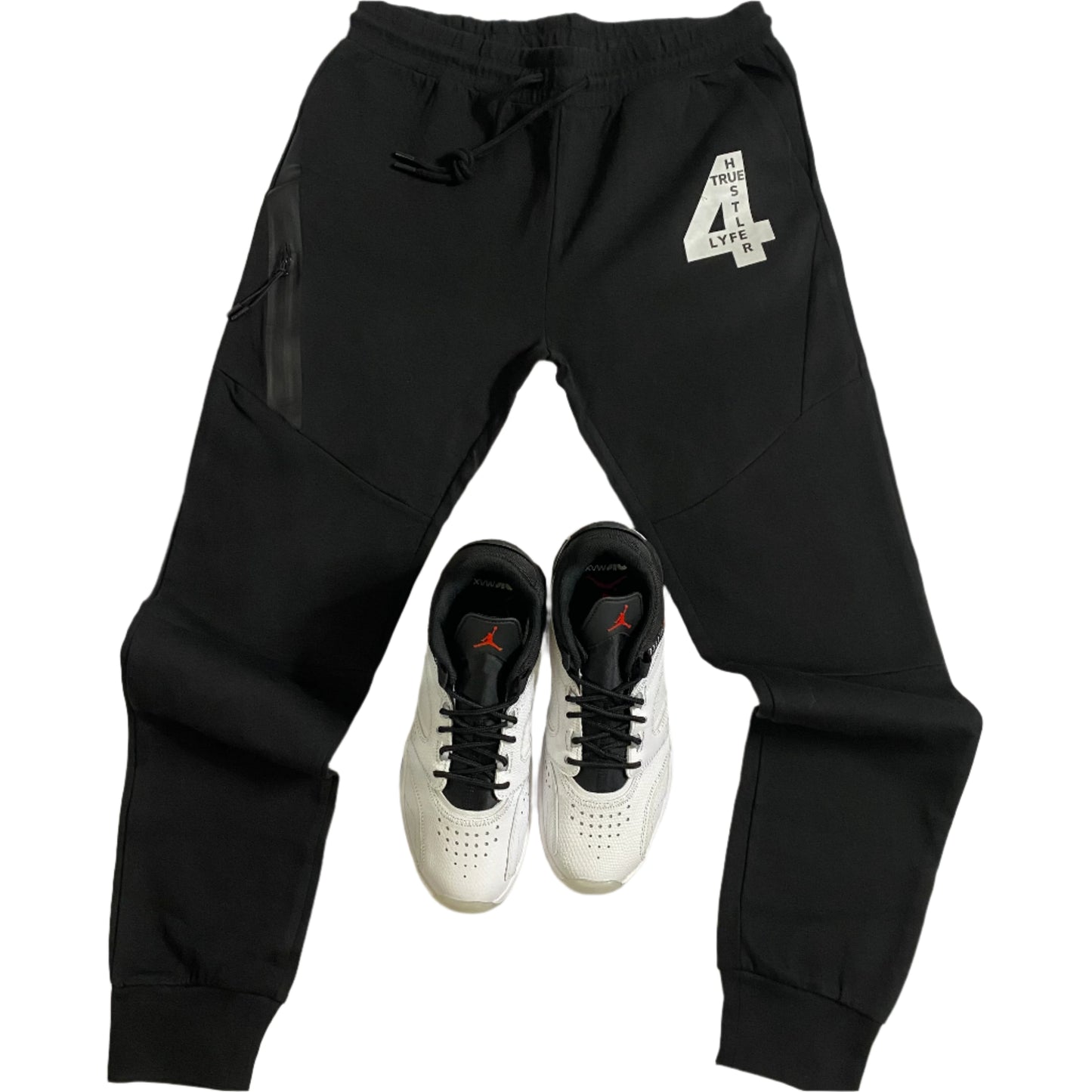 True Hustler 4 Lyfe Grey 2-Piece Tech Jogging Suit
