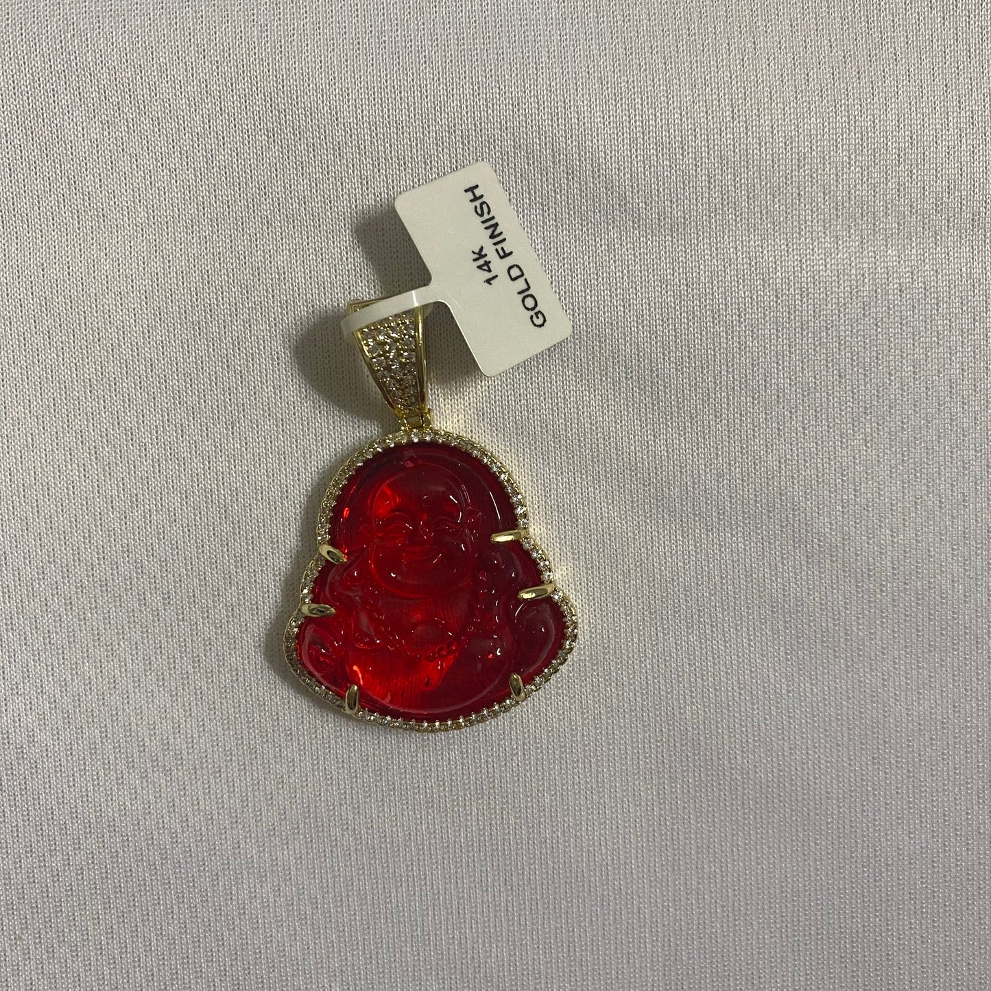 Red Buddah Pendant – Waterproof & Hypoallergenic