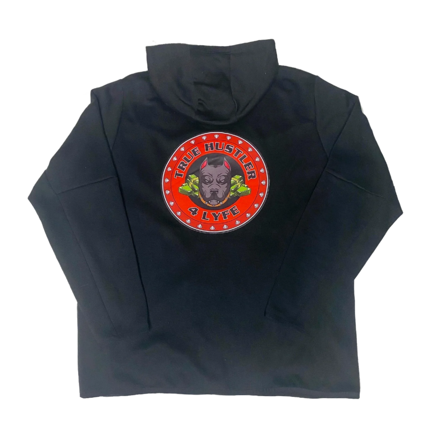 True Hustler 4 Lyfe "Grind" Black 2-Piece Tech Jogging Suit
