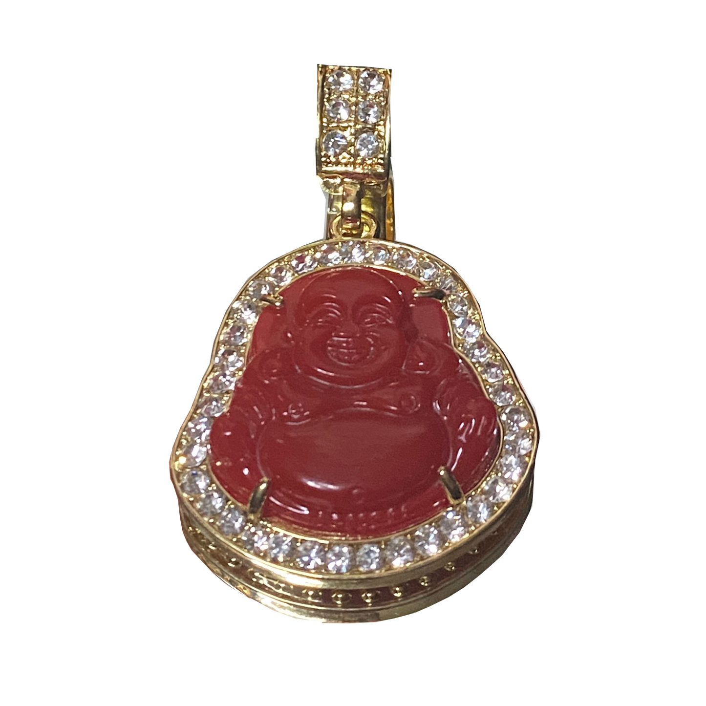 Red Buddah Pendant – Waterproof & Hypoallergenic