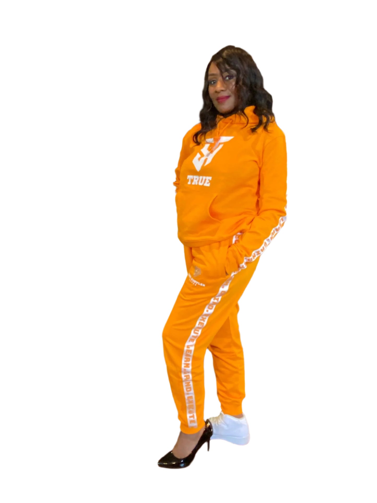 Hustler’s Luxe Rhinestone Stripe Tracksuit