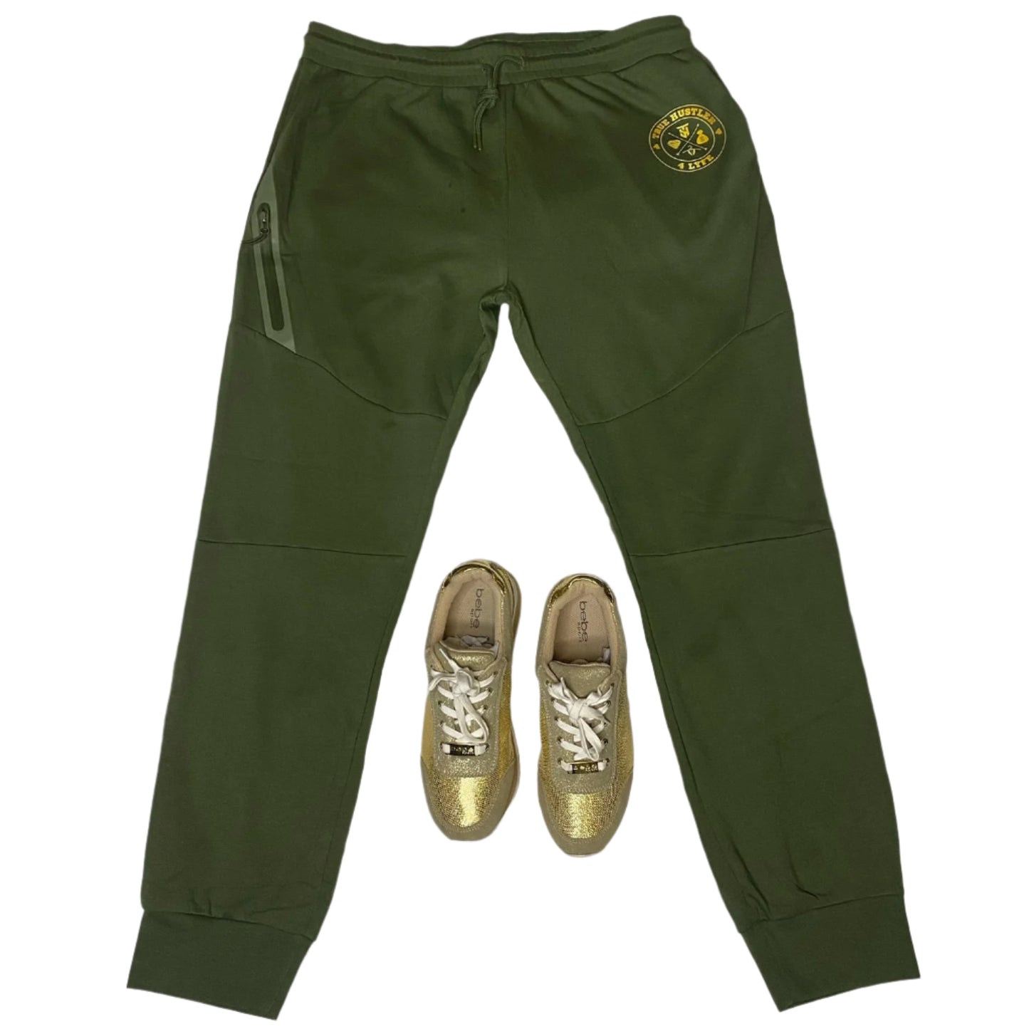 "Original" True Hustler 4 Lyfe Olive Green Tech Tracksuit (Unisex) – Limited Supply