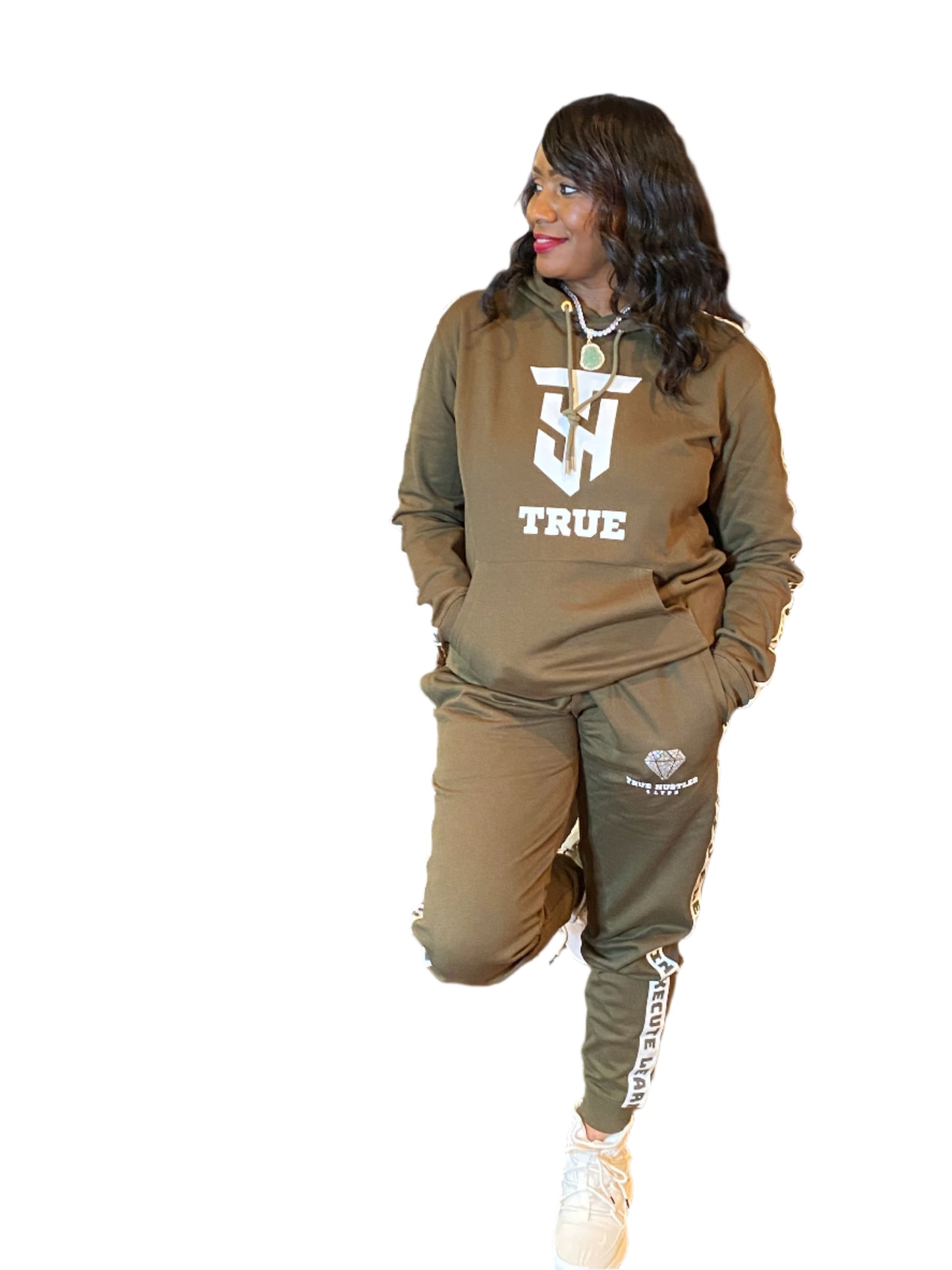 Hustler’s Luxe Rhinestone Stripe Tracksuit