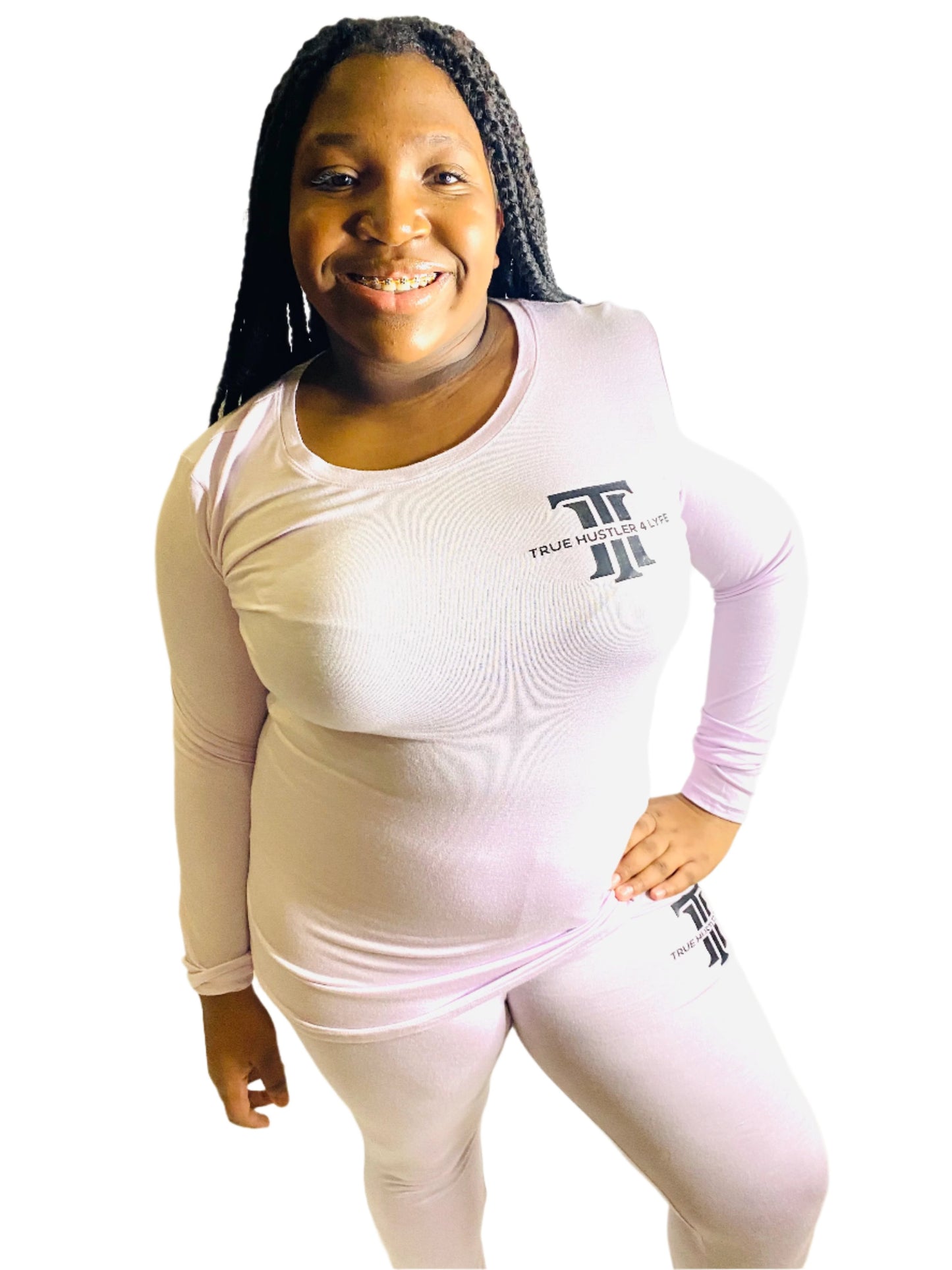 "Indulge in Comfort: Women's Lavender Knit 2 Piece Luxury Pajama Set" ( Medium)