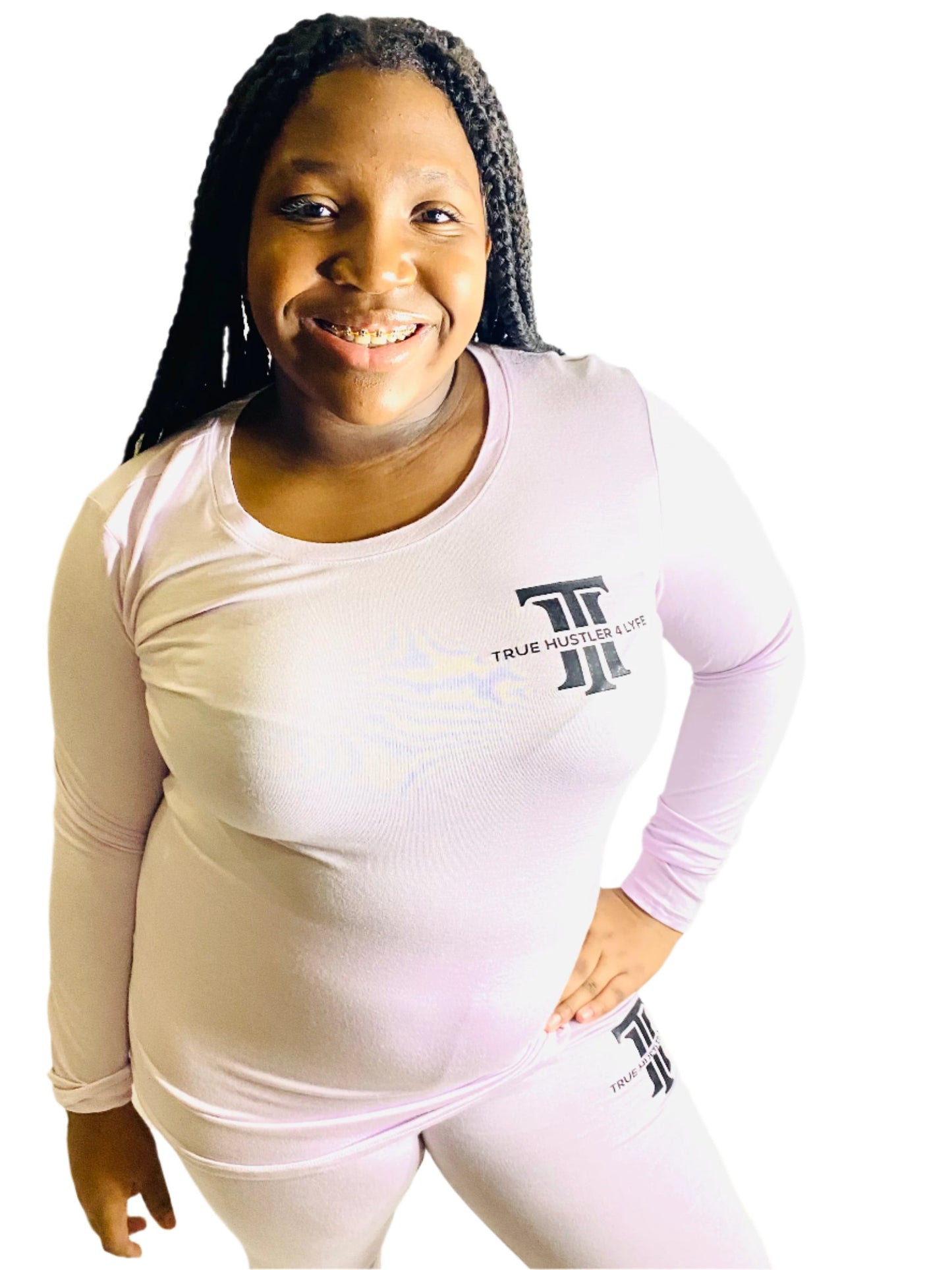 "Indulge in Comfort: Women's Lavender Knit 2 Piece Luxury Pajama Set" ( Medium)