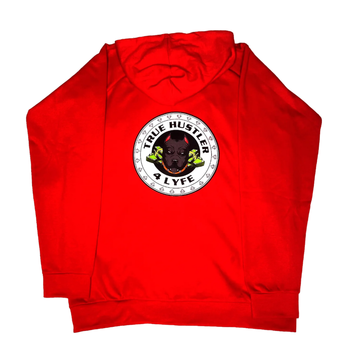 The True Hustler 4 Lyfe " Grind" Red 2- Piece Tech Jogging Suit ( Unisex)