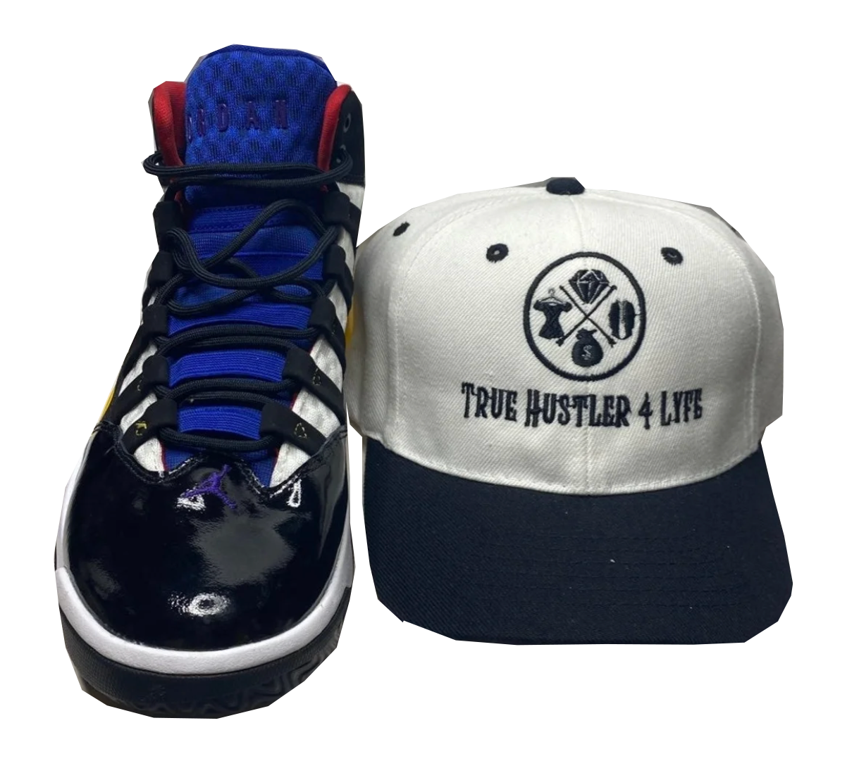 White & Black Hustle Hat