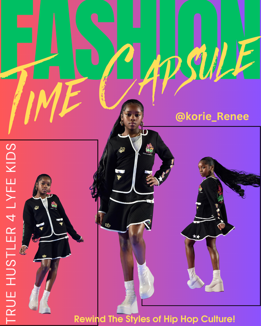 TH4L Youth "Runway Royalty" Black 2-Piece Skirt Set – Size 12/14 (NYFW 2025 Exclusive)