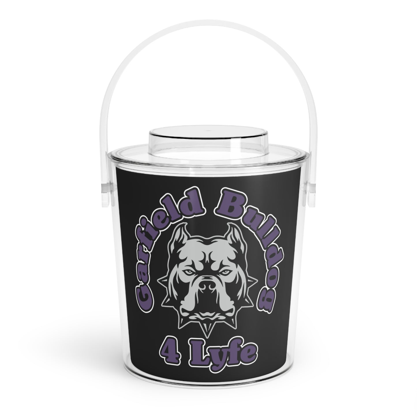 Garfield Bulldog 4 Lyfe Custom Ice Bucket with Tongs