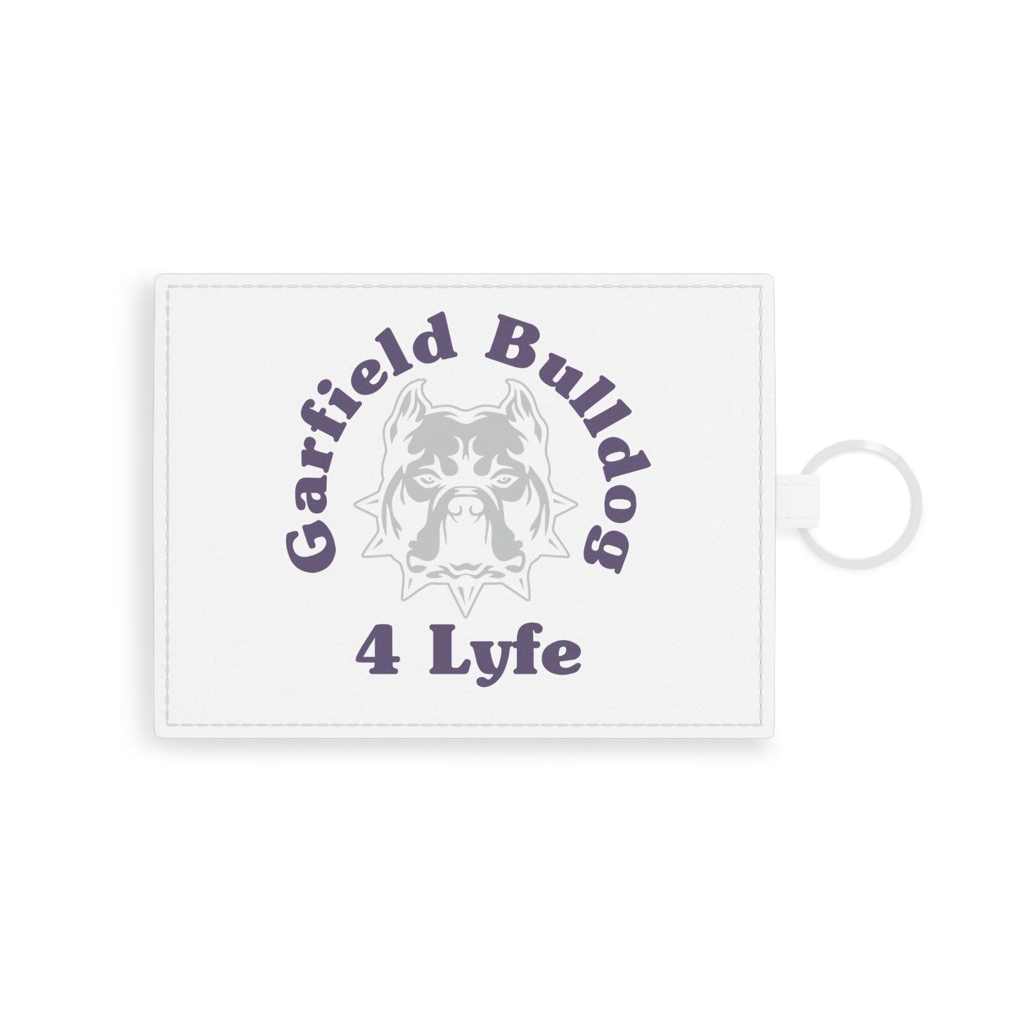 Leather Garfield Bulldog 4 Lyfe Saffiano Card Holder