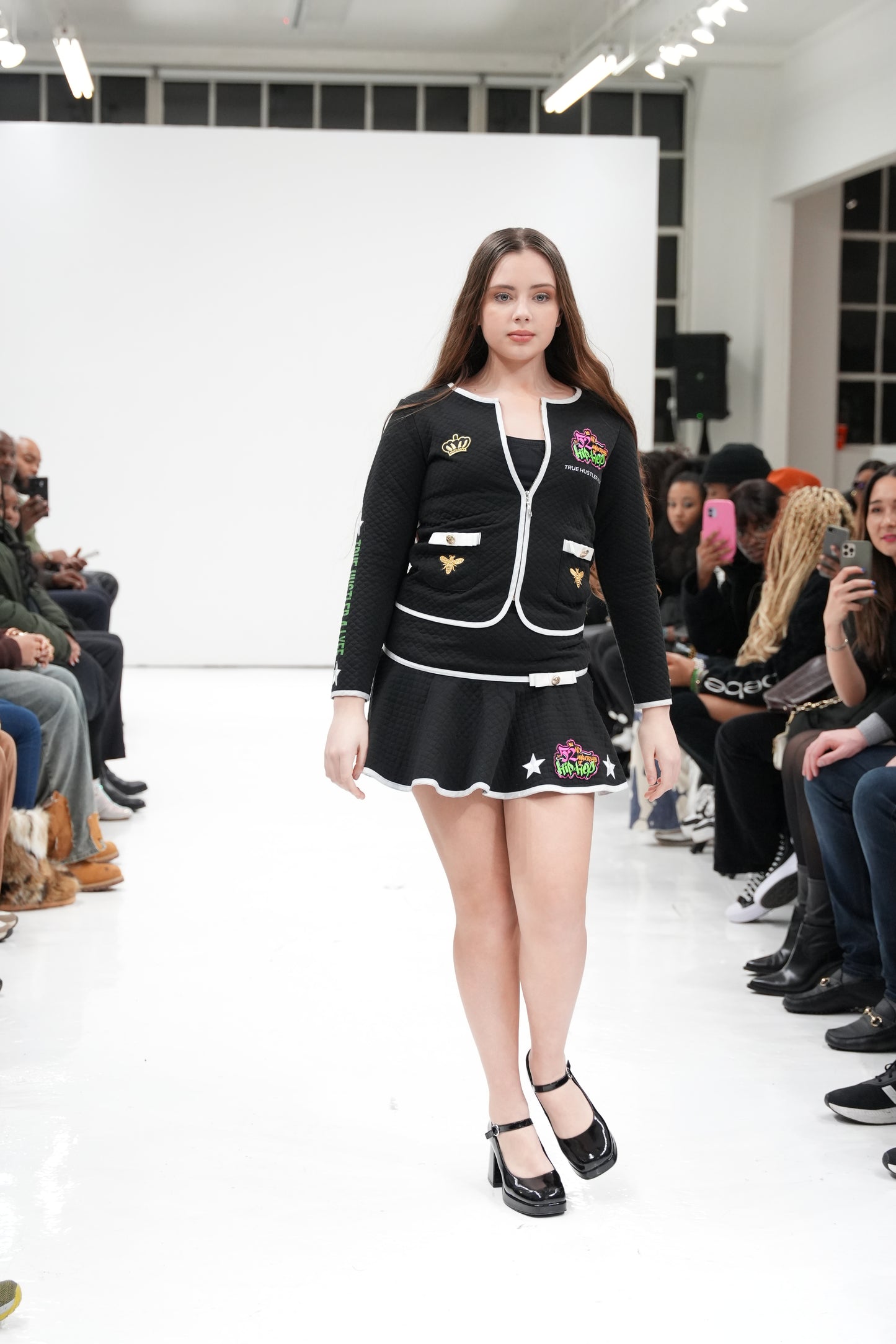 TH4L Youth "Runway Royalty" Black 2-Piece Skirt Set – Size 12/14 (NYFW 2025 Exclusive)