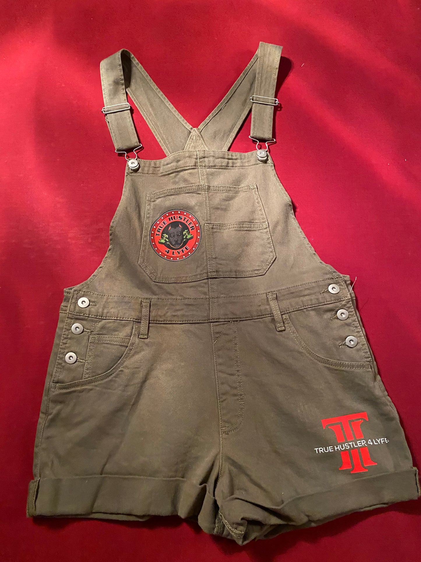 Bold Command - TH4L Military Green Shortalls with Red Logo