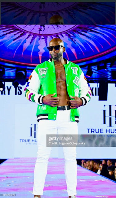 PRE-ORDER ONLY :TH4L "True Hustler 4 Lyfe" Varsity Jacket – Elite Edition(Money Green)