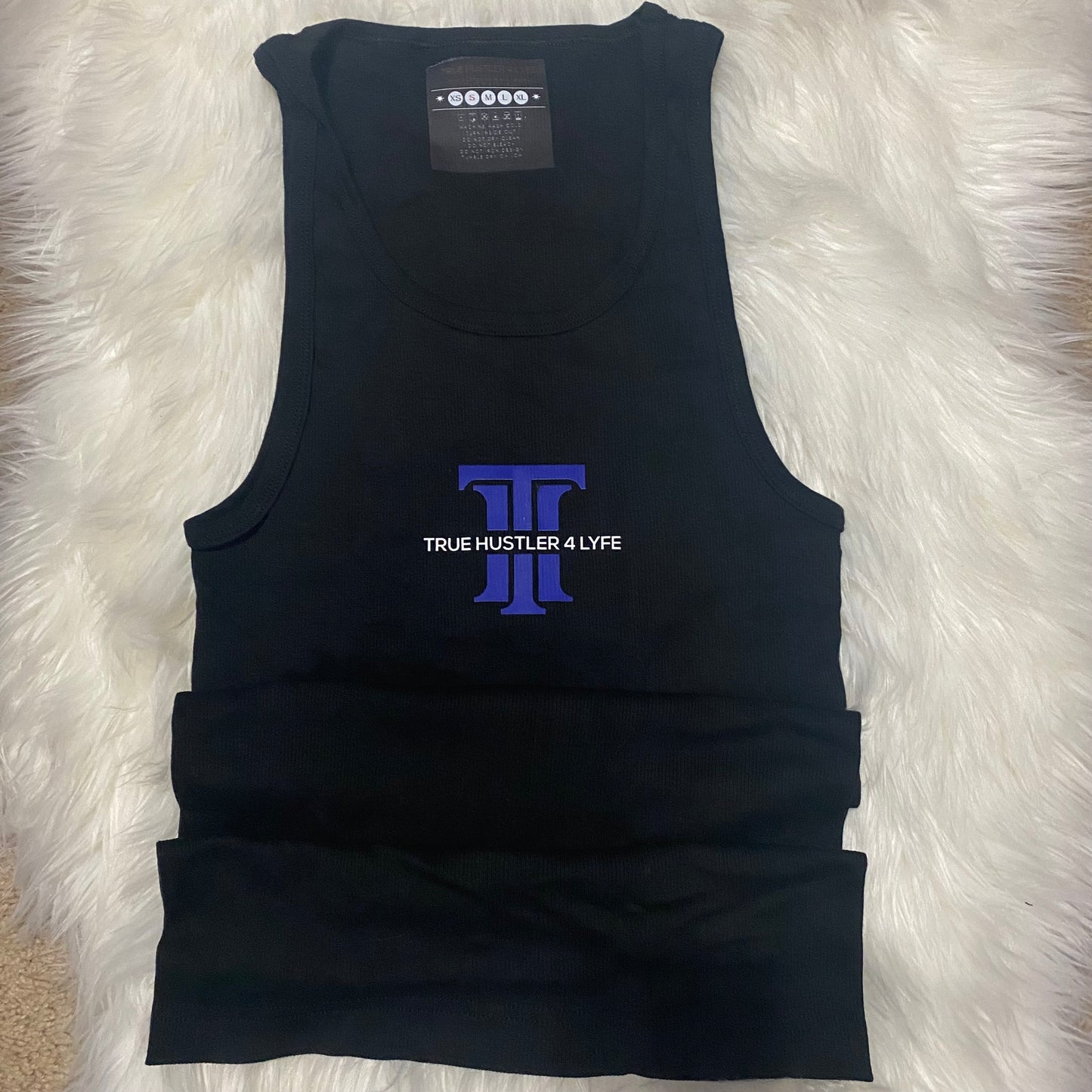 Men's Black Boxer Briefs and Black Tank Set with Blue Hustler Logo (Limited Edition)