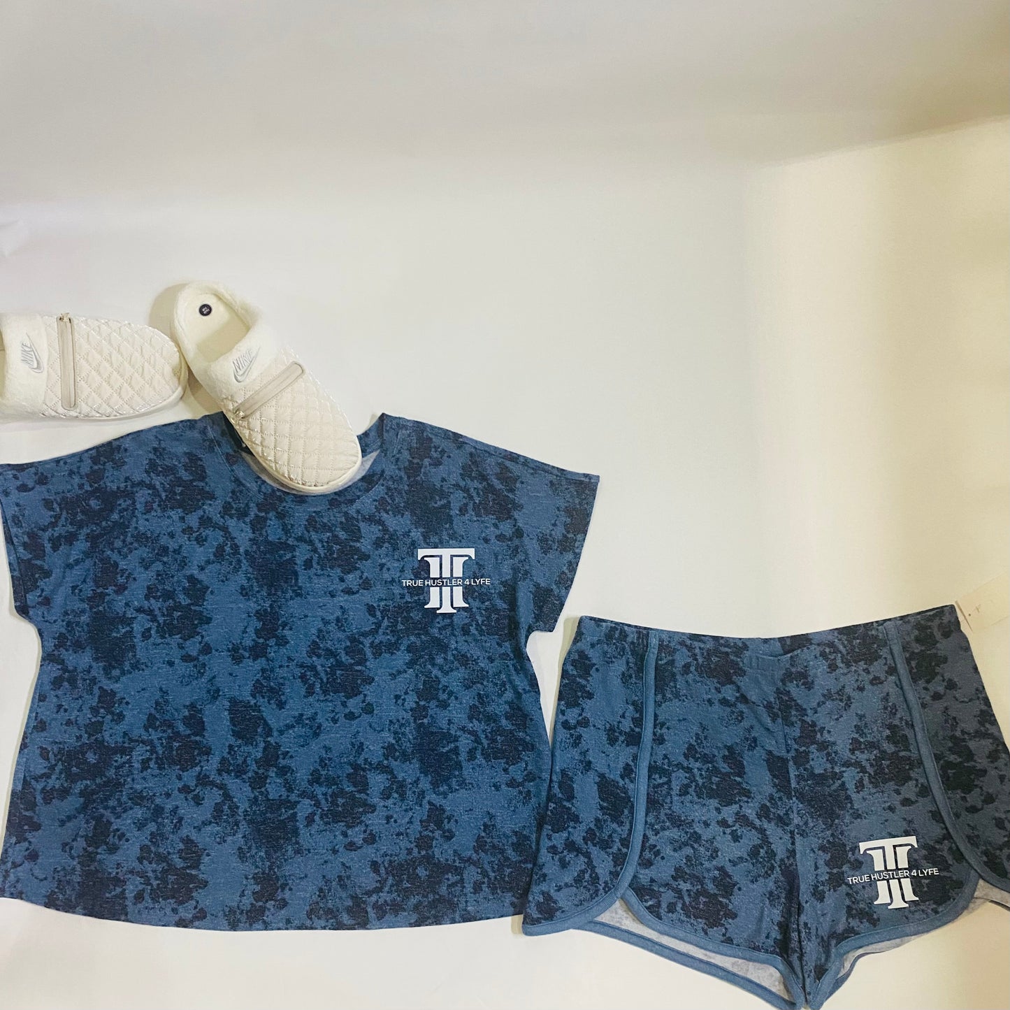 Midnight Blue 2 Piece Shorts Pajama Set for Women - Comfortable and Stylish Sleepwear