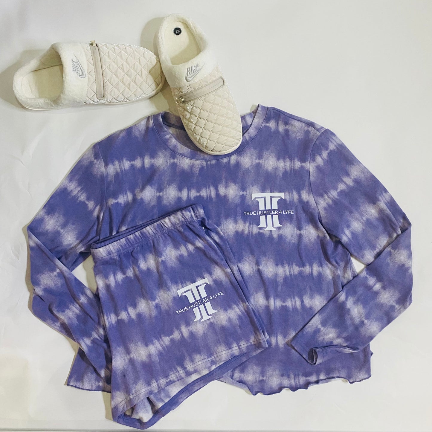 Purple Rain 2-piece short Tie Dye Pajama Set