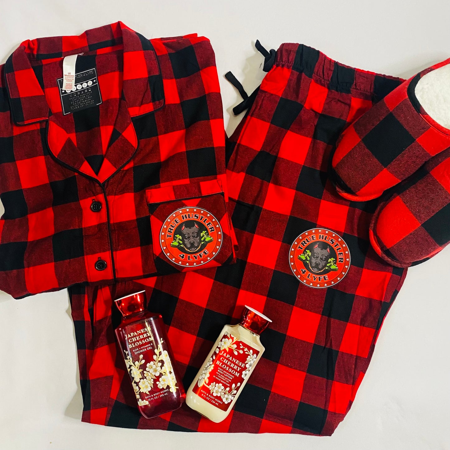 Womens 2-piece Grind Flannel Pajama Set